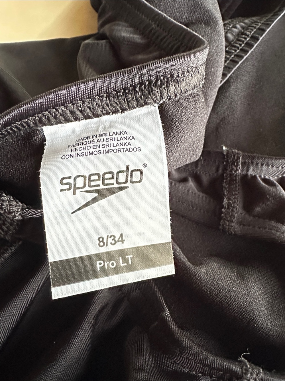 Speedo Black Classic Racerback One-Piece - Picture 3 of 3